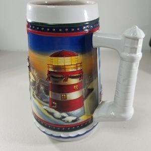 Budweiser 2002 Holiday Stein Guiding the Way Home
